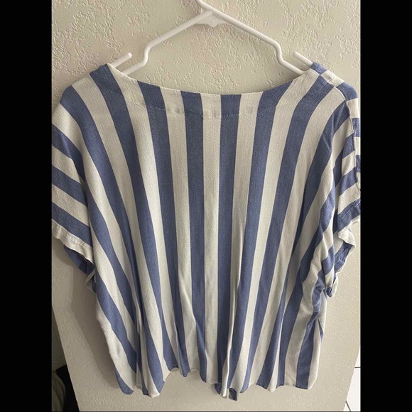 BLUE AND WHITE STRIPE SHIRT - Picture 2 of 2